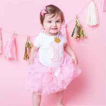 Load image into Gallery viewer, New 1st Birthday Tutu Baby Infant Christening Cake Dresses for Party Kids 1 Year Baby Girl For  Birthday Party
