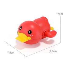 Load image into Gallery viewer, Bathroom Bath Shower Baby Clockwork Swimming Play Water Cute Little Yellow Duck Bathing Bathtub Toys For Kids

