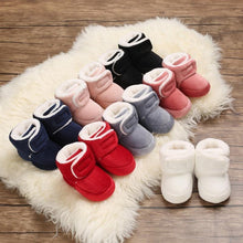 Load image into Gallery viewer, Newborn First Walkers Unisex Cozy Bootie Winter Warm Infant Toddler Crib Soft Autumn Shoes
