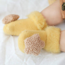 Load image into Gallery viewer, Cute Baby Thickening Furry Mid Floor Socks For Newborn Baby Boys And Girls Soft And Comfortable Footwear
