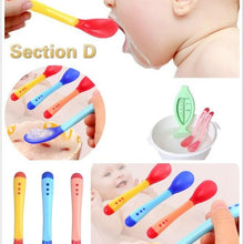 Load image into Gallery viewer, Baby Soft Silicone Spoon Infant Feeding Spoon Utensils Auxiliary Food Spoon Learn Eat Training Soft Spoon Children Tableware
