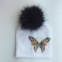 Load image into Gallery viewer, Fashion Baby Cap With Butterfly Toddlers Infant Bonnet Baby Hat For Boys and Girls Travel Hat Cap
