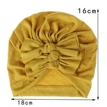 Load image into Gallery viewer, Modern Handamde Toddler Baby Boys&amp; Girls Turban Head Wrap Beanie Cotton Hat Solid Cap Headband For Kids
