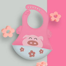 Load image into Gallery viewer, Adjustable Oil-proof  Food Grade Silicone Drool bib Soft And Comfortable Saliva Towel Lunch Baby Bib For Babies and Kids
