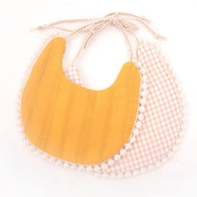 Load image into Gallery viewer, Double-deck Infant Baby Girl Boy Bib Kid Toddler Dinner Feeding Tassel Cotton Linen Burp Cloths
