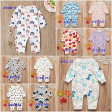 Load image into Gallery viewer, Baby Clothes Boys Girls Romper Floral Dinosaur Car Printed Long Sleeve Cotton Romper Kids Jumpsuit Playsuit For Kids
