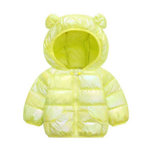 Load image into Gallery viewer, Shiny Toddler Baby Warm Hooded Coat Winter Outerwear Infant Clothes Cute Jacket Baby Clothes For Girls
