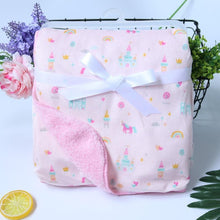 Load image into Gallery viewer, Baby Blankets New Layer Coral Fleece Infant Swaddle  Wrap Owl Printed Newborn Baby Bedding Blanket

