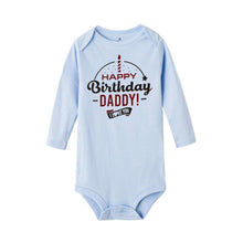 Load image into Gallery viewer, Happy Birthday Daddy Newborn Kids Baby Boys Girls Infant Long Sleeve Jumpsuit ROmper In Modern Designs With Party  Print
