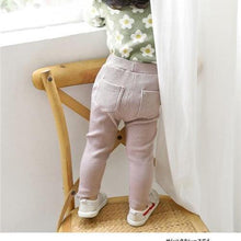 Load image into Gallery viewer, Baby Girls Leggings Cotton Pants Spring Autumn Kids Girls Pants Fashion Solid Long Trousers Children's Pants
