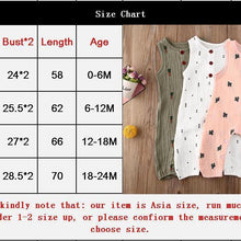 Load image into Gallery viewer, Baby Romper Sleeveless Newborn Baby Girl Boy Clothes Cactus Print Romper Jumpsuit Soft Baby Outfit One Piece Jumpsuit Pajamas
