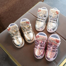 Load image into Gallery viewer, Modern Trend NEW Fashion Style Baby Fashion Sneakers For Children Girls  Star Luminous Child Casual Colorful Light LED Shoes Sneakers

