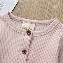 Load image into Gallery viewer, Infant Baby Boy Girl Cotton Romper Knitted Ribbed Jumpsuit Solid Clothes Warm Outfit For Kids
