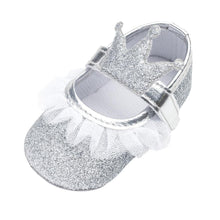 Load image into Gallery viewer, Newborn Infant Baby Girls Shoes Toddler Kids Princess Crown Glitter Design Shoes Soft Sole Anti-slip
