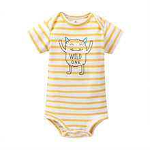 Load image into Gallery viewer, 5PCS/SET Baby Bodysuit Newborn Clothes Short Sleeve Cotton Unisex Body Clothing Pajams for Kids
