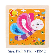 Load image into Gallery viewer, 38 Style Cartoon Wooden Puzzle Children Animal/ Vehicle Toy For  2-6 Year Baby Early Educational Toys for Kids
