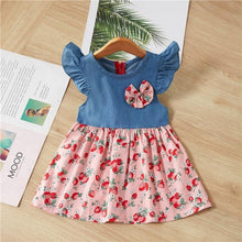 Load image into Gallery viewer, Baby Summer New Children Female Cotton A-Line Dress Kids Clothes Floral Princess Tutu Dresses For Girls
