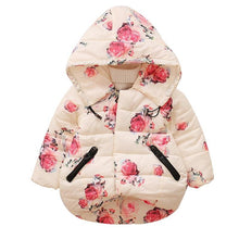 Load image into Gallery viewer, Designer Luxury Elegant New Winter Baby Outerwear Hooded Printed Cotton Padded Jacket and Coats For Babies and Girls Kids
