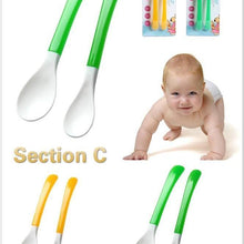 Load image into Gallery viewer, Baby Soft Silicone Spoon Infant Feeding Spoon Utensils Auxiliary Food Spoon Learn Eat Training Soft Spoon Children Tableware
