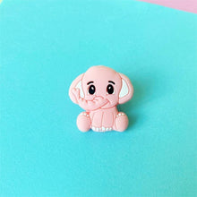 Load image into Gallery viewer, 2pc Silicone Elephant Teether  Baby Silicone Chew Charms Baby Teething Gift Toddler Toys Unique Design

