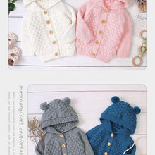 Load image into Gallery viewer, Autumn Infant Hooded Knitting Outwear coat / Jacket For Newborn Baby Boys GirlIn Modern New Elegant Design
