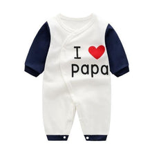 Load image into Gallery viewer, Modern Printed Jumpsuits Gentleman Autumn Long Sleeves Rompers Cotton Baby Clothes for Boys and Girls Outfits Style

