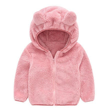 Load image into Gallery viewer, Modern Winter Fleece Children's Sweater Boys and Girls Hoodie Jacket Warm Baby Coat  With Bear Ears
