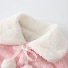 Load image into Gallery viewer, Princess Baby Girls Winter Thick Bownot Cloak Coat Flower for Childre With Flowers

