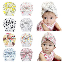 Load image into Gallery viewer, Infant Baby Headbands Solid Cotton Knot Turban Headband For Girls  Beanie Hat Headwear For Girls
