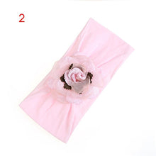 Load image into Gallery viewer, Baby Bow Hairband Elastic Headband Cute 3D Flower Stretch Turban Flower Head Wrap Princess Hair Accessories Bow For Baby
