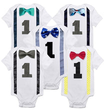 Load image into Gallery viewer, Baby Clothing Bow Body Rompers Clothing Newborn Baby Clothes Jumpsuit for Baby Boys and Girls  For Birthday Party
