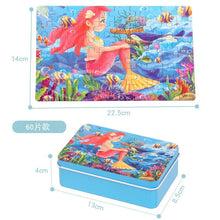 Load image into Gallery viewer, New 60 Pieces Wooden Toys Puzzle Kids Toy Cartoon Animal Wood Toys Puzzles For Child Early Educational Learning Toys for Children
