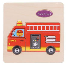 Load image into Gallery viewer, Baby Toys Wooden 3D Puzzle Cartoon Animal Intelligence Kids Educational Brain Teaser Children Tangram Shapes Learning
