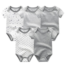 Load image into Gallery viewer, 5 PC Baby Summer High Quality Striped Rompers Jumpsuit For Boy &amp; Girls Comfortable Clothes

