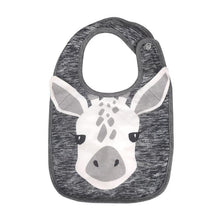 Load image into Gallery viewer, Luxury Cartoon Animal Cotton Printing Snap Button Bib Waterproof Saliva Towel Infant Cloths Feeding Apron For Kids
