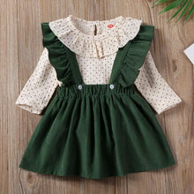 Load image into Gallery viewer, Toddler Baby Girl  Dotted Romper Tops Strap Dress Cotton Clothes Skirt Cover Up

