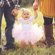Load image into Gallery viewer, New 1st Birthday Tutu Baby Infant Christening Cake Dresses for Party Kids 1 Year Baby Girl For  Birthday Party
