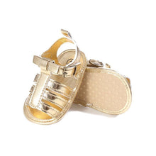 Load image into Gallery viewer, Baby Summer Newborn 0-18M Infant Baby Girls Boys Shoes Solid Non-slip Party Bow PU Leather Breathable Toddler Shoes
