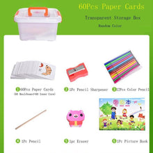 Load image into Gallery viewer, 100Pcs Baby Wooden Drawing Toys Painting Stencil Templates Coloring Board Children Creative Doodles Early Learning Education Toy
