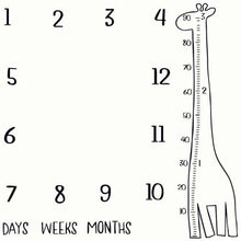 Load image into Gallery viewer, Baby Monthly Growth Milestone Blanket Photography Requirements Background Towel Cute Memory Carpet
