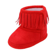 Load image into Gallery viewer, Cute Baby Infants Shoes Dot Knitting Boots Casual Non-slip Soft Soled Walking Shoes
