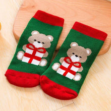 Load image into Gallery viewer, Luxury Christmas Cotton Winter Autumn Baby Girls Boys Kids Socks Children Terry Snowflake Elk Santa Claus Christmas Sokcs for Kids
