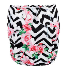 Load image into Gallery viewer, Modrn Printed Baby Pocket Cloth Diaper Nappy Reusable Adjustable Washable Nappies For Baby Boys and Baby Girls In Elegant Style
