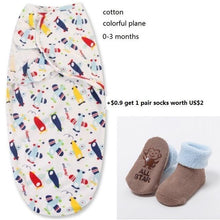 Load image into Gallery viewer, 100% Cotton Baby Swaddle Wrap Blanket Newborn Infants Baby Envelop Sleep Bag Sleepsacks For Girls
