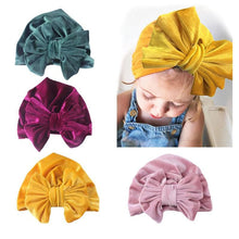 Load image into Gallery viewer, Infant Baby Headbands Solid Cotton Knot Turban Headband For Girls  Beanie Hat Headwear For Girls
