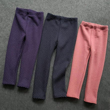 Load image into Gallery viewer, Kids Pants Small Dot Plus Girls Leggings Children's Girl Cotton Stretch Trousers Children Clothing
