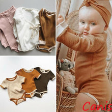 Load image into Gallery viewer, Fashion Newborn Baby Boy Girl Romper Jumpsuit Outfits Knitted Cotton Clothes For Babies In Classic Style
