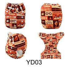 Load image into Gallery viewer, ModernLuxury Printed Baby Cloth Diaper Reusable Cloth Nappy Snap Adjustable Pocket Diaper Nappies For Baby Kids
