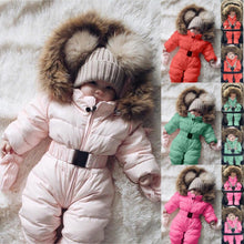 Load image into Gallery viewer, Winter Clothes For Infant Baby Hooded Warm Thick Snowsuit Jumpsuit Romper for Boys and Girls  Style
