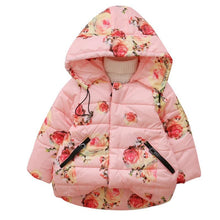Load image into Gallery viewer, Luxury Modern Designer New Winter Baby Outerwear Hooded Printed Cotton Padded Jacket and Coats For Babies and Girls Kids
